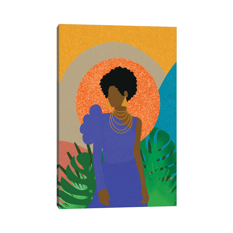 Simone by Sagmoon Paper Co. - Wrapped Canvas Painting, 20.32 cm H x 30.48 cm W