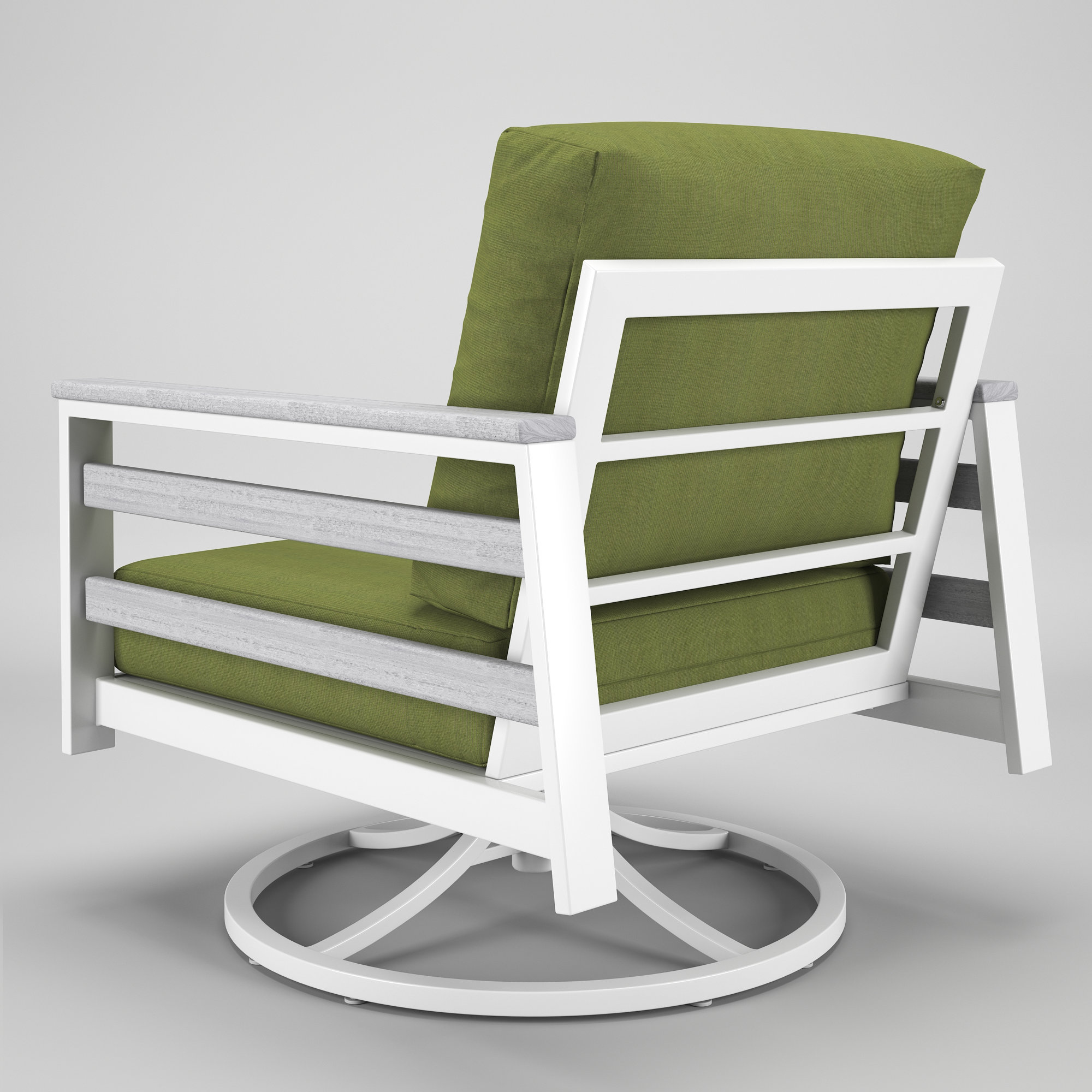 Townsend Metal Outdoor Rocking Chair With Sunbrella Cushion, Spectrum Cilantro