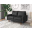 Cilla 58.3'' Faux Leather Loveseat-1466975686-1401443622