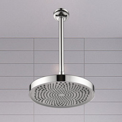 Tête de douche à pluie fixe fixe, fixée au plafond, acier inoxydable