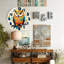 Colourful Owl Wall Clock Home Decor Art - 12'' Modern Glass Wall Clock