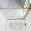Porte de baignoire coulissante simple sans cadre avec verre transparent Castalia l 55 po x H 60 po-72531960