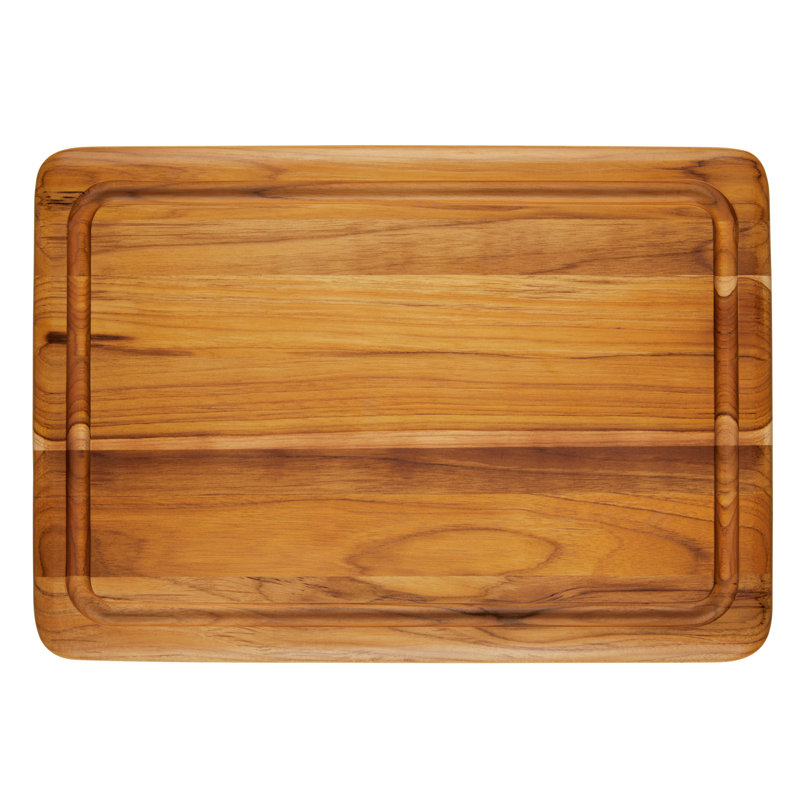 Teak Rectangular Reversible Cutting Board, 20 Inch x 14 Inch