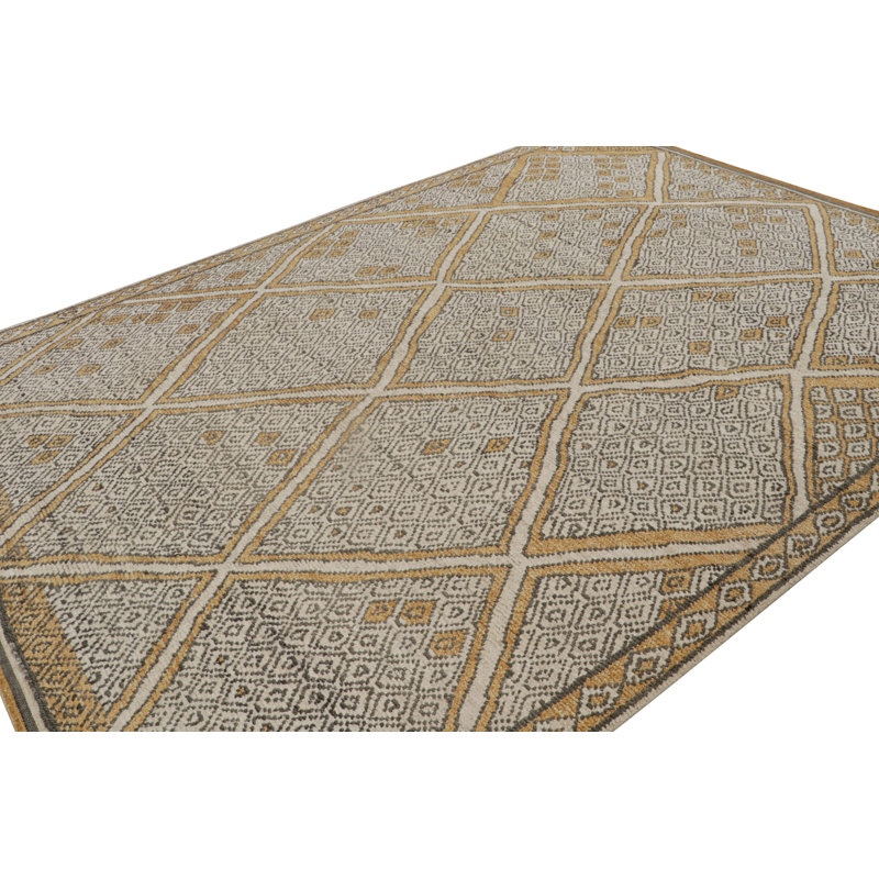 Moroccan Hand Knotted Area Rug, Rectangle 8' x 10'