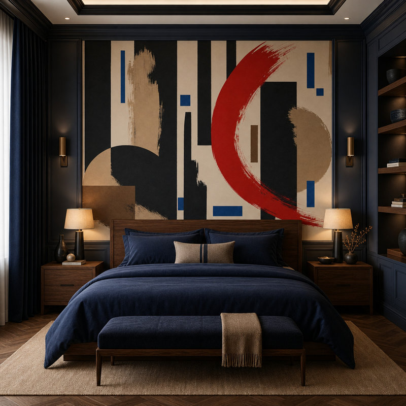 Papier peint mural amovible, 100 po x 96 po, Non tissé