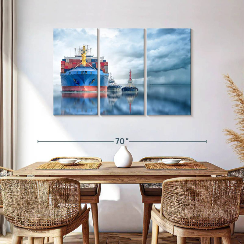 Mehar Container Cargo Ship, 36" H x 57" W