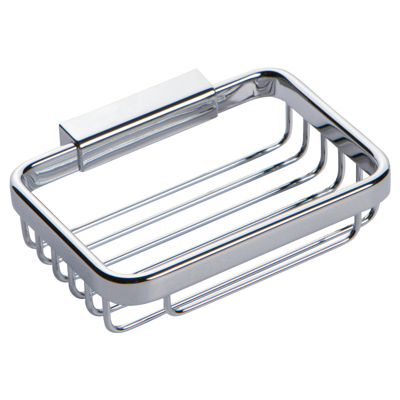 Hotelier Soap Basket, Polished Chrome