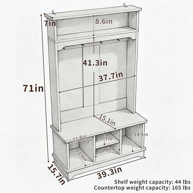 Portemanteau avec rangement pour chaussures, portemanteau avec banc à chaussures, 4 casiers à chaussures, rangement à 1 niveau, banc d'entrée 3 en 1 pour vestibule, chambre à coucher, salon