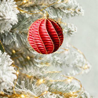 Christmas Decorations Christmas Decorations 8 Piece Flocked Christmas Balls Christmas Decoration SetMultiple Styles Of Christmas Tree Decorations Can