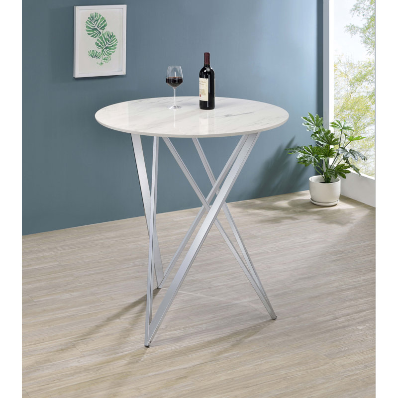 Ceilean Round Marble Top Dining Table
