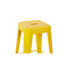 Tabourets de bar en métal sans dossier, hauteur de comptoir 76 cm (lot de 4), jaunes, non empilables, démontables, montage rapide, pour îlot de cuisine, bar, salle à manger, structure stable et robuste, facile à monter.