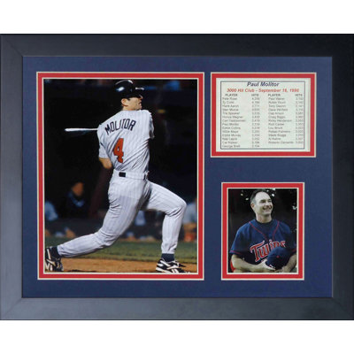 Souvenirs encadrée paul molitor-3000th hit