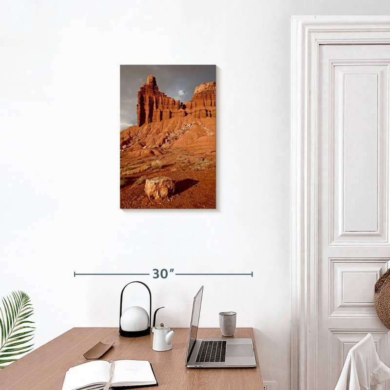 Alvord Chimney Rock In Capitol Reef, 24" H x 16" W