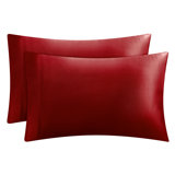 Juicy Couture Silky Satin Pillows Case Sets with Envelope Closure