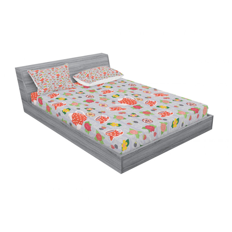 Microfiber Sheet Set, Queen Sheet Set with Fitted Sheet