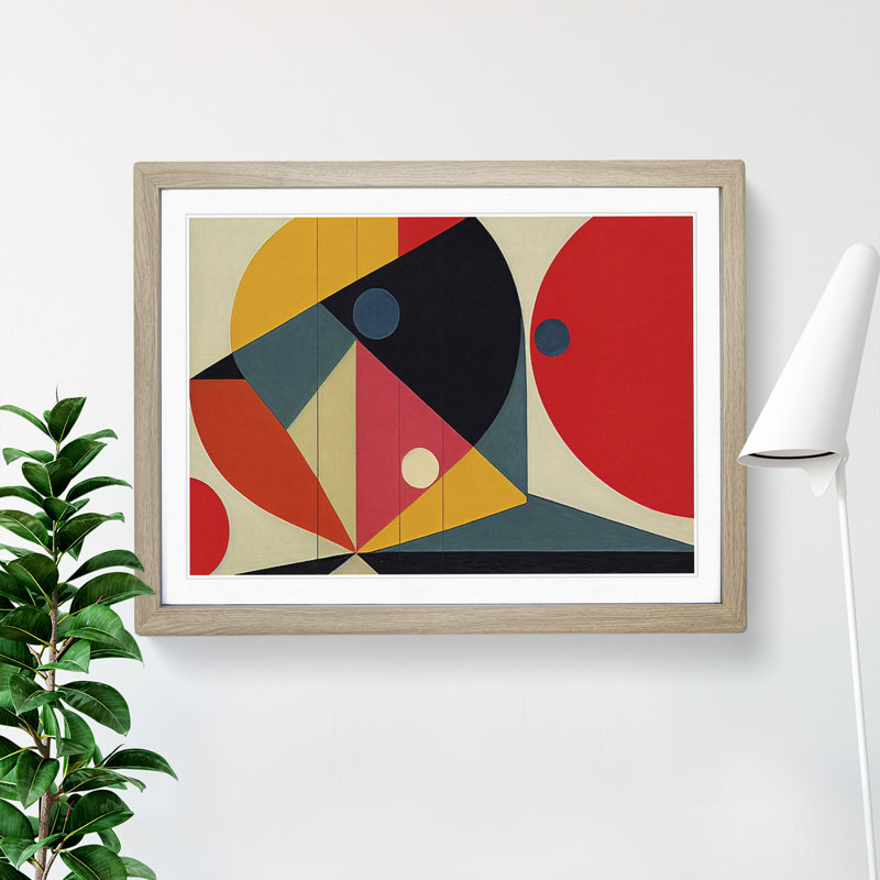 Glorious Abstract - Framed Print, 46cm H x 64cm W x 2cm D, Oak