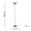 Carolinda 180cm Forseti Matt Gold Uplighter Floor Lamp-875179342-875179338