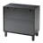 Modern 3 Drawer Wood Dresser With Wave Drawer Fronts In Black-332875205