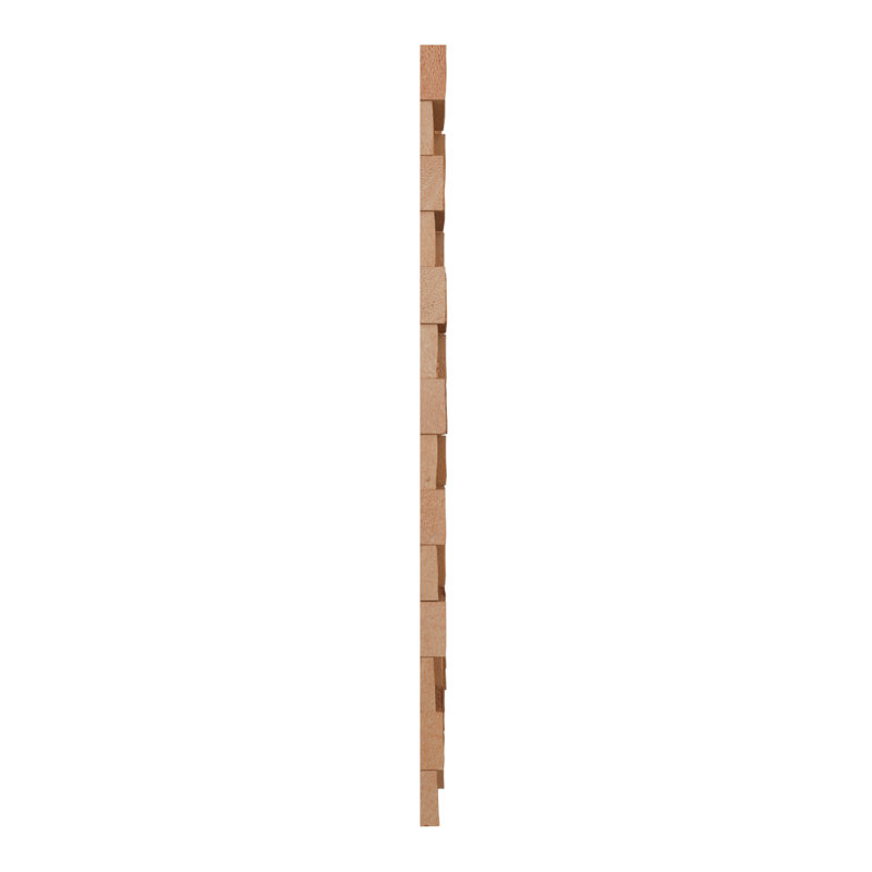 Carreau de mosaïque murale en bois Timberly l 11 7/8 po x H 11 7/8 po x P 1/2 po