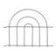 31 cm H x 42 cm W Iron Gate Fencing with 10 Panel(s) Included