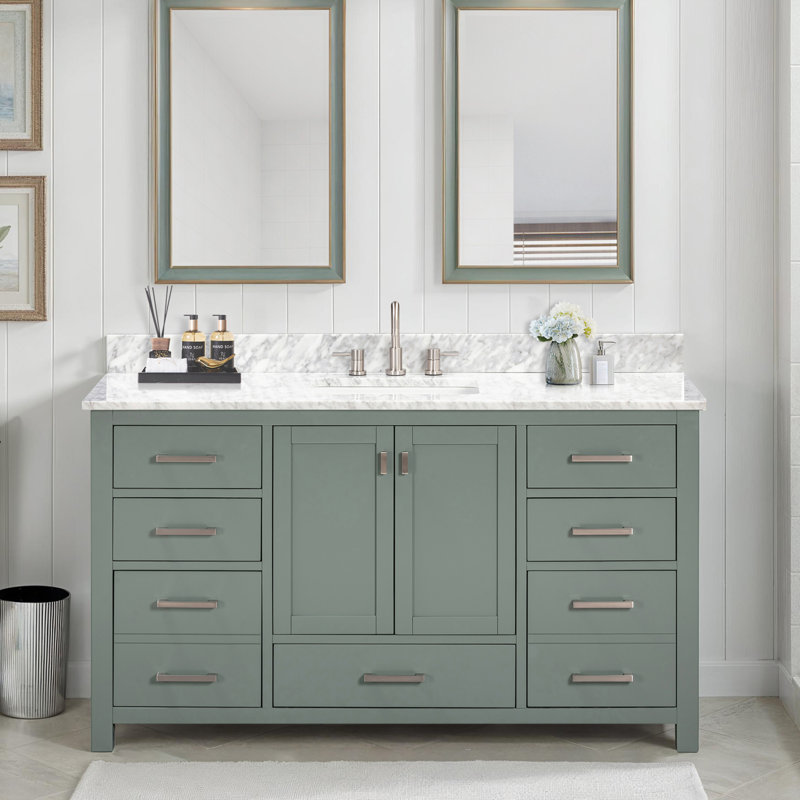Modero 60'' W Single Bathroom Vanity Base, White