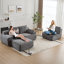 Canapé moderne en mousse à mémoire de forme compressée, grands canapés modulaires pour divers espaces de vie, canapé modulaire Cloud pour animaux de compagnie, tissu en velours côtelé, causeuse très profonde, aucun assemblage requis-1417115598