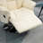 Manual Recliner Chair For Adults, Adjustable Swivel Recliner With Footrest, Padded Arms, PU Leather Upholstery And Steel Base For Living Room-339633813
