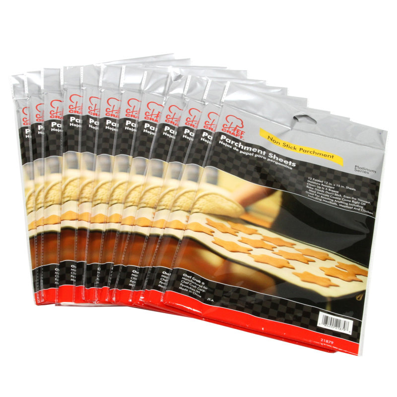 Chef Craft Non-Stick Parchment 12 Piece Baking Mat Set