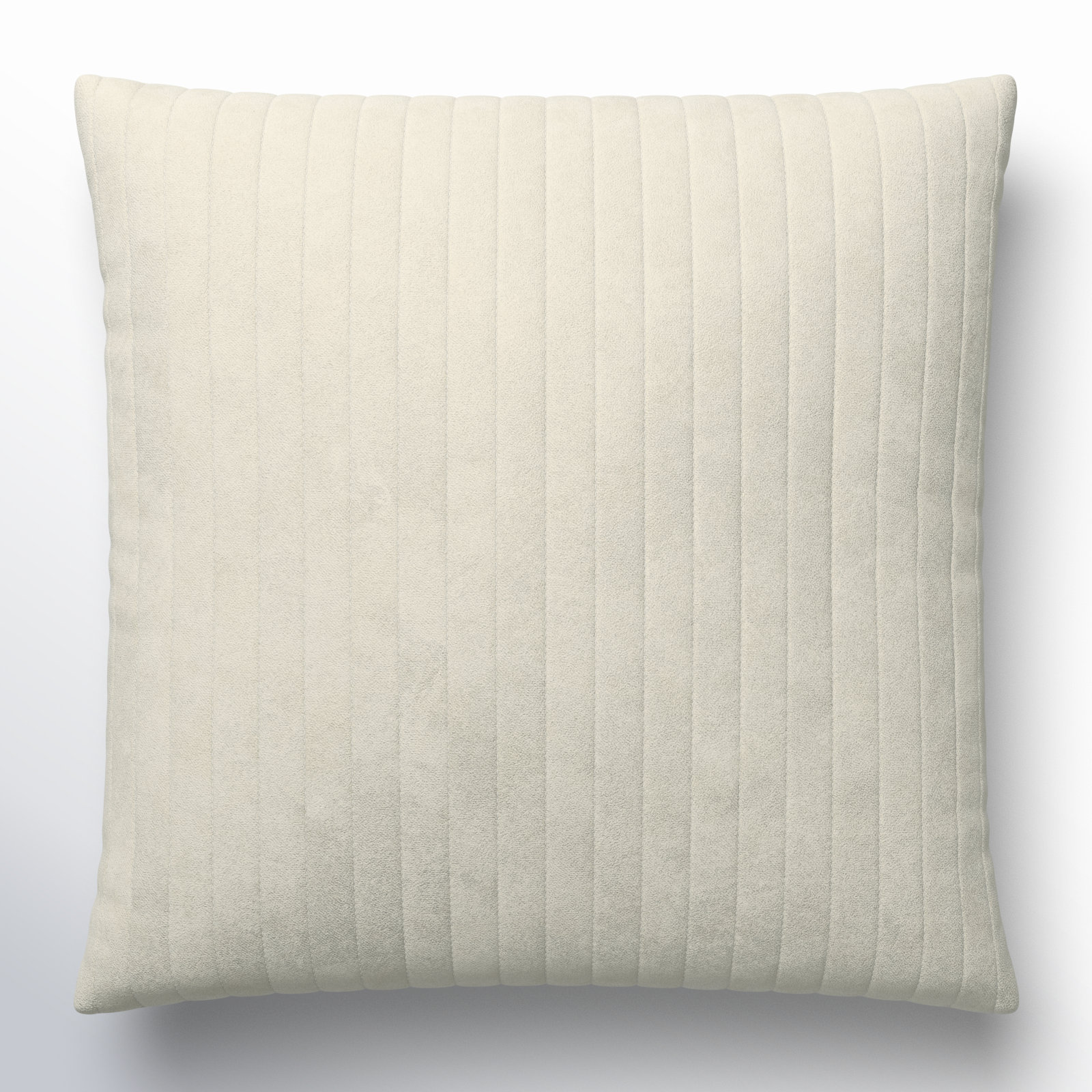 Beirne Throw Pillow, 22" x 22", Oatmeal, Down