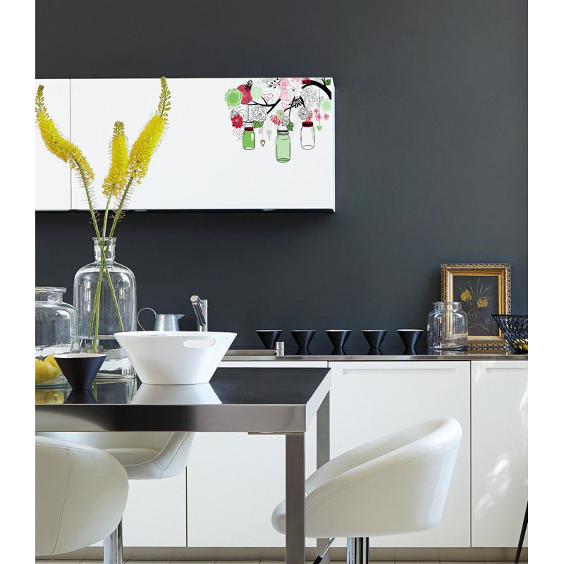 Plants & Flowers Wall Decal, 10" H x 14" W