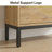 Shoe Cabinet With Led Light Strip, 44.6-inch Tall Rattan Shoe Cabinet With 2 Flip Drawers, Removable Inserts, Side Hooks, Anti-tip Brackets, Natural