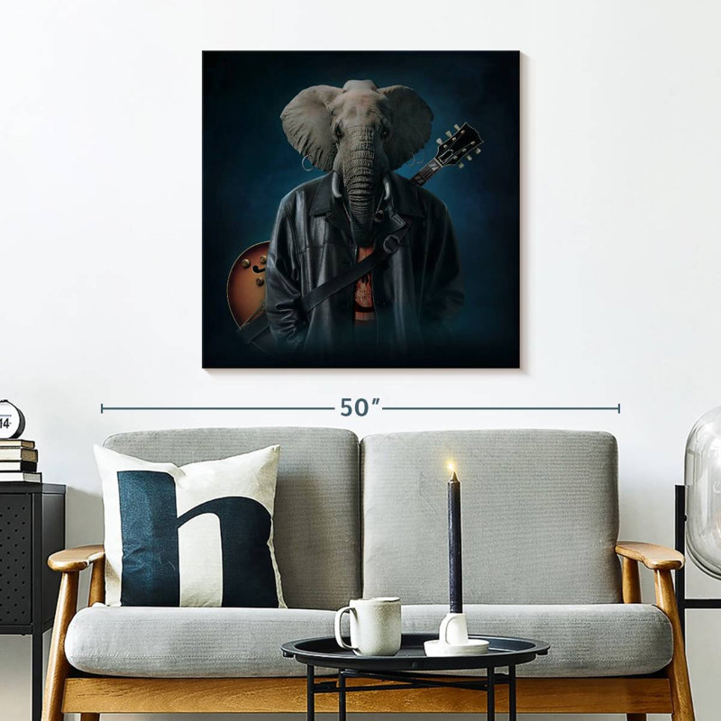 Ketti Elephice Cooper, 30" H x 30" W