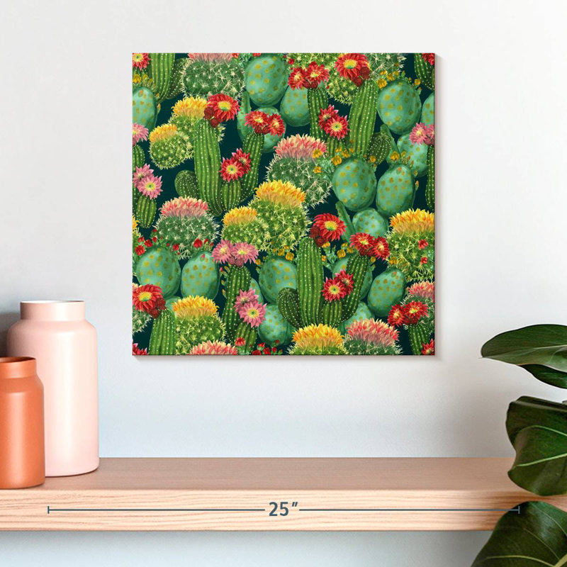 Harnek Colourful Cactus, 16" H x 16" W