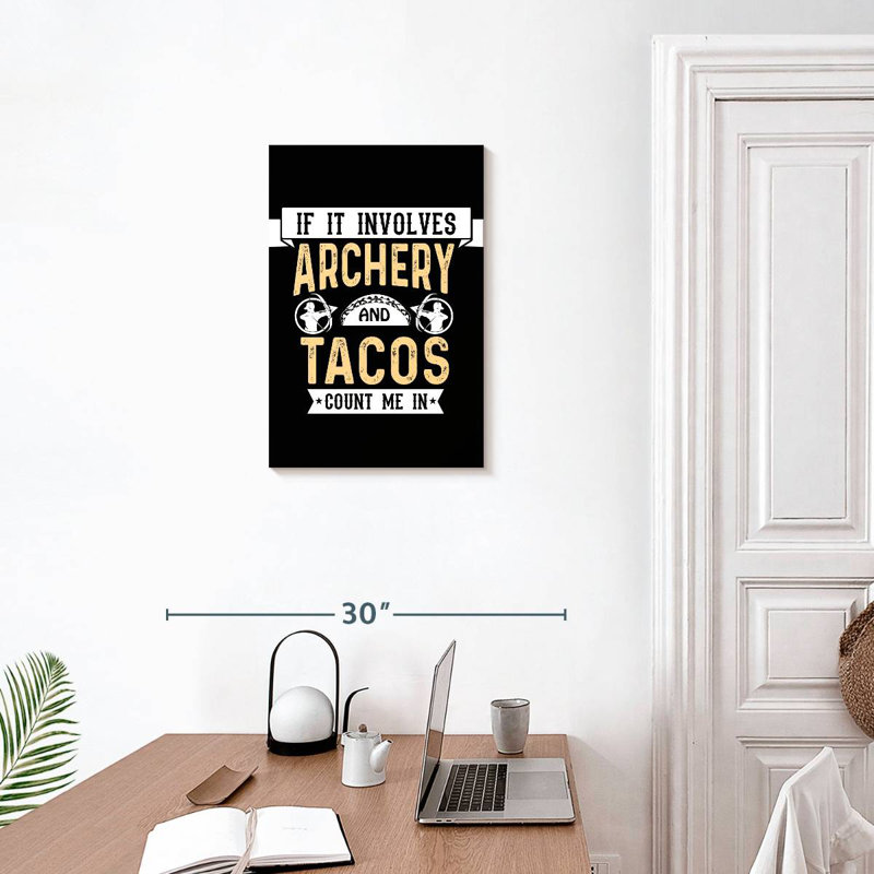 Sireci Archery And Tacos, 24" H x 16" W