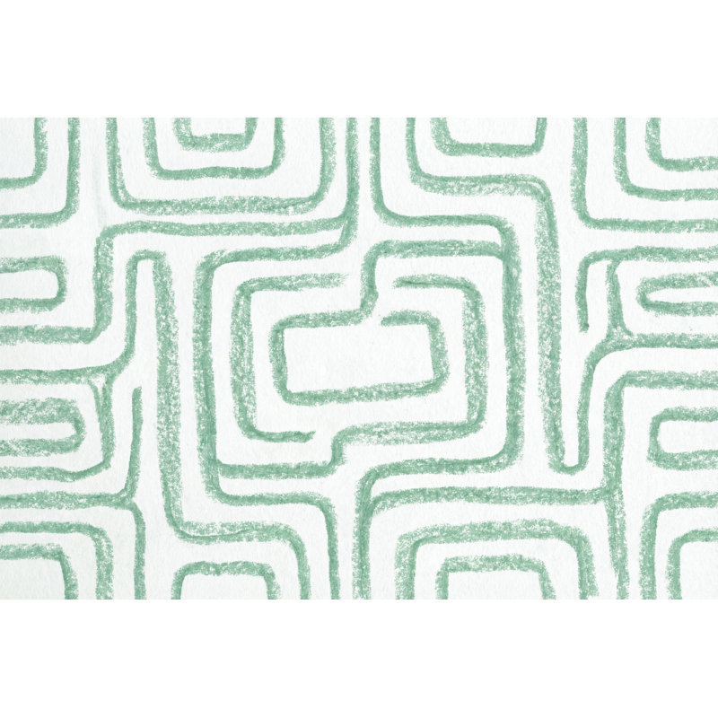 Décoration murale géométrique amovible fond blanc, Texturé non collé, 160 po x 108 po