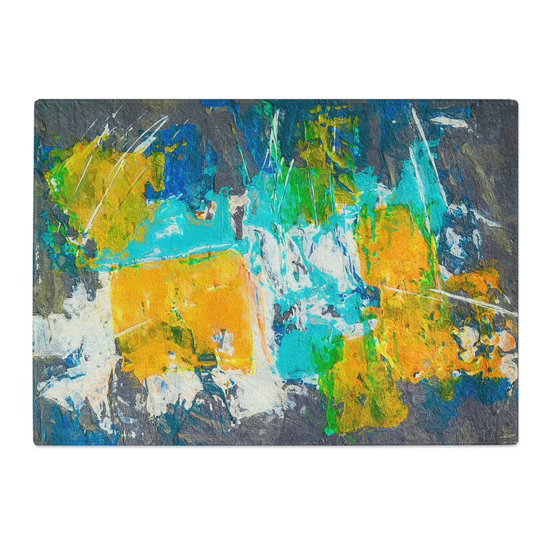 Tempered Glass Art Painting Vol.23 Chopping Board, 39 cm W x 28.5 cm L