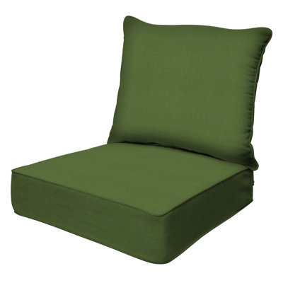 Ensemble de coussins d'extérieur à assise profonde - Conception confortable, durable et résistante aux intempéries - Basics by Wayfair ™