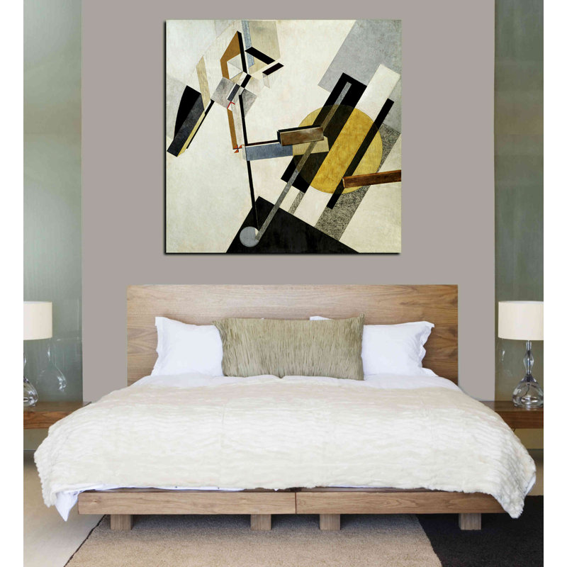 «Proun 19D» par El Lissitzky, art mural sur toile, H 12 po x l 12 po x P 0,75 po