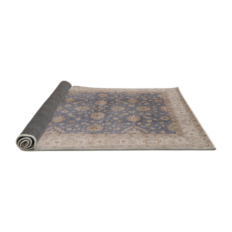 Tapis oriental bleu / beige Mourits, Carré 8 pi