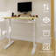 Bureau d'étude réglable adapté aux enfants et aux adultes, bureau à domicile multifonctionnel réglable en hauteur, design compact, dimensions du bureau: 60 cm x 80 cm, cadre blanc-2065696051-2065696062