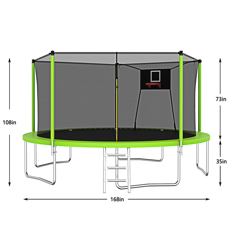 Trampoline 14 pi, Vert
