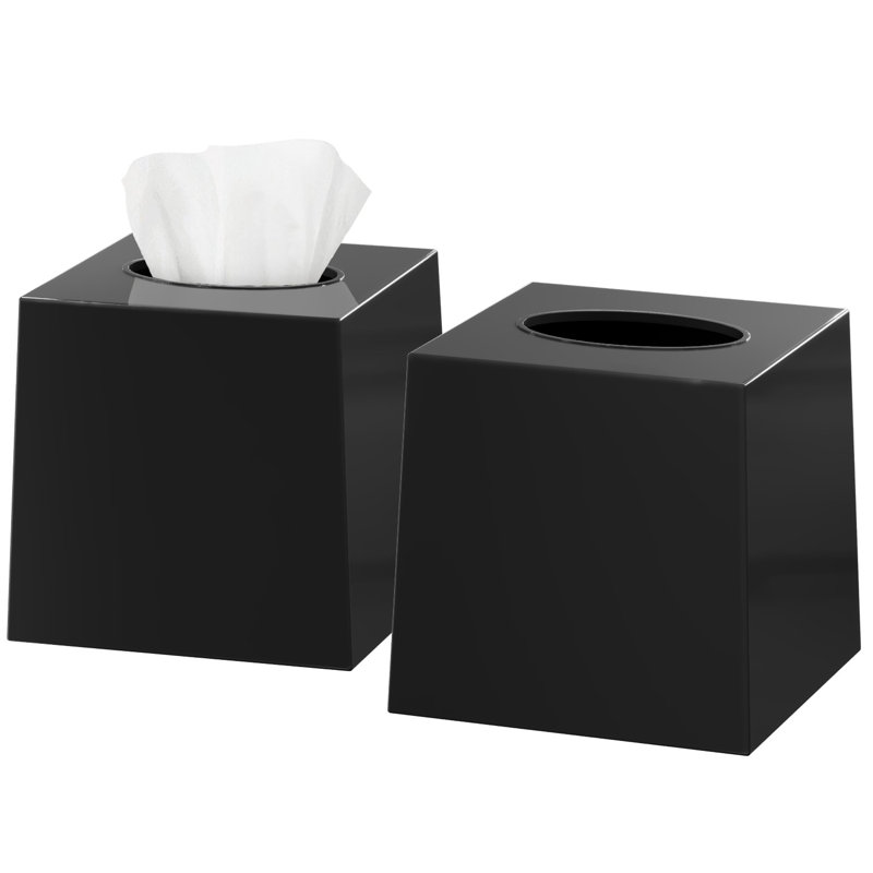 Tissue Box Cover, Black