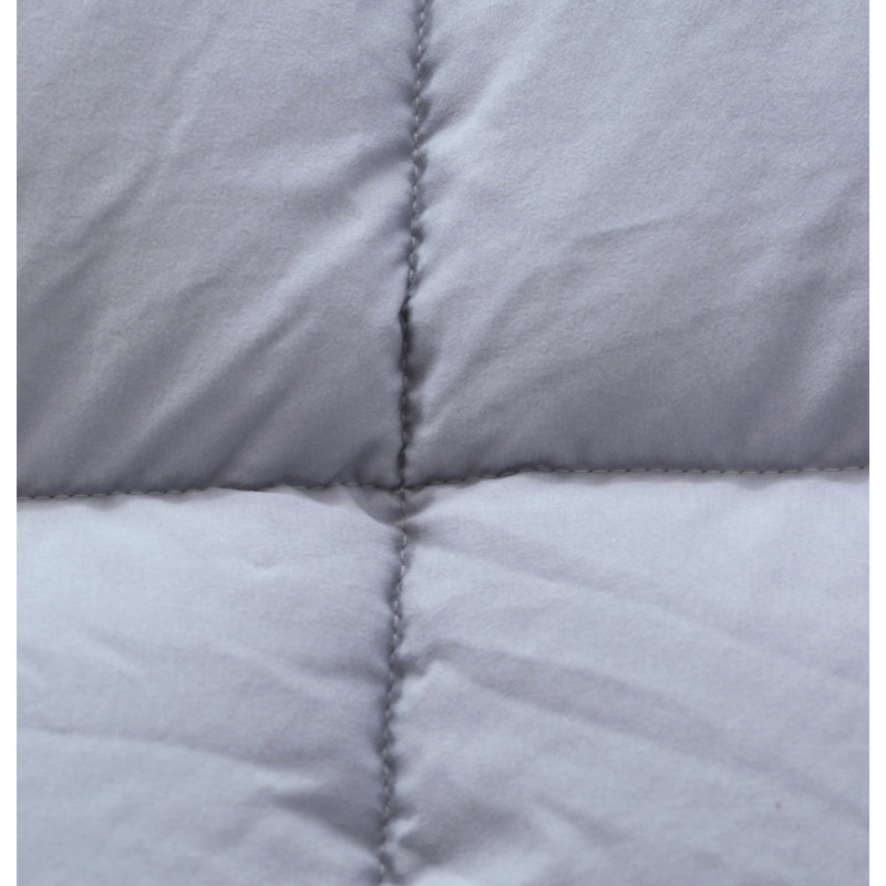 King Size Quartz Silver and Pebble Grey Reversible Microfiber Duvet