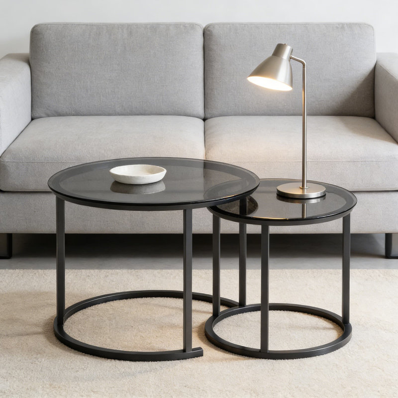 Ensemble de 2 tables basses Modern Modern