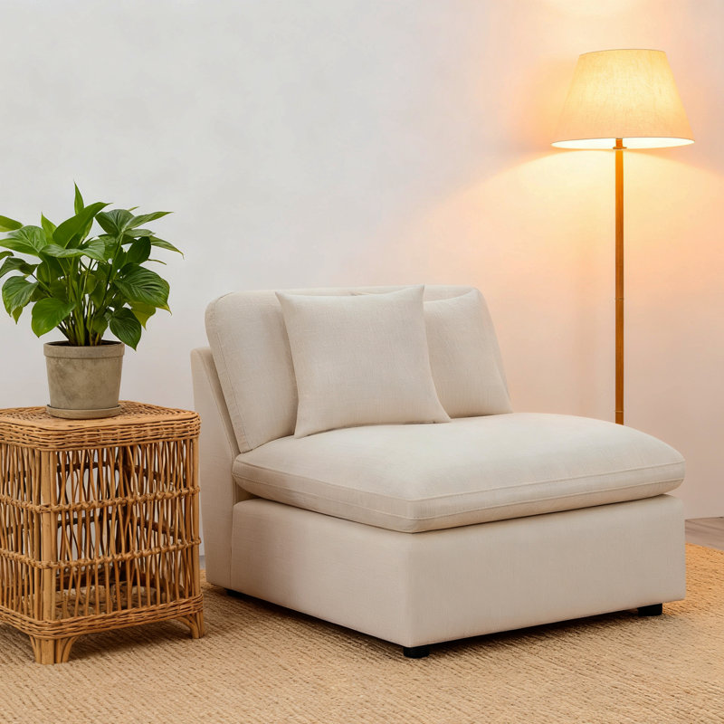 Chaise sans accoudoirs Modern Ivory