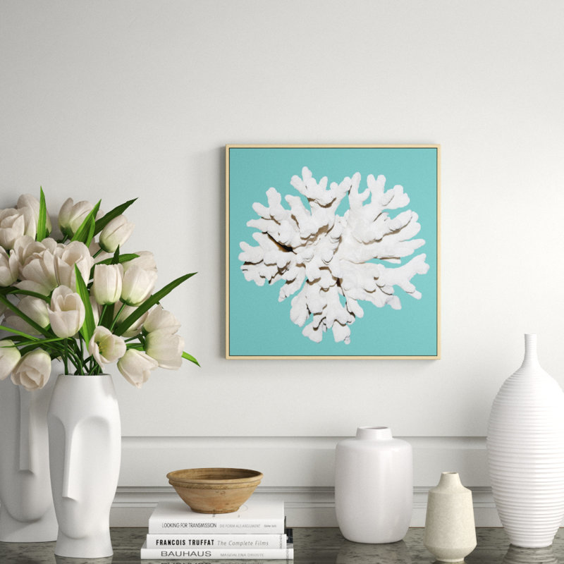 Coral Aqua 3' Framed Photographic Print