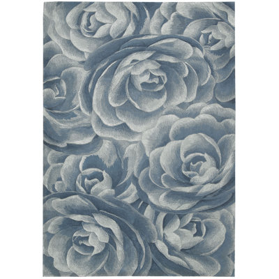 Suzana Viscose Floral Indoor Rug