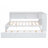 Full Size Wood Daybed With Storage Shelves, USB, LED, And Trundle-1040611969