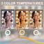 Miroir de maquillage lumineux