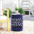 Outdoor Metal End Table - Large, Durable Powder-Coated Iron With Elegant Iron Cut Design For Modern Spaces.-1830818395